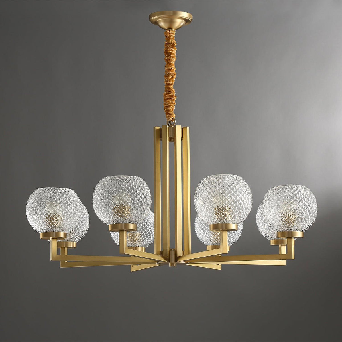 Talenis Glass Chandelier-Moonnatur