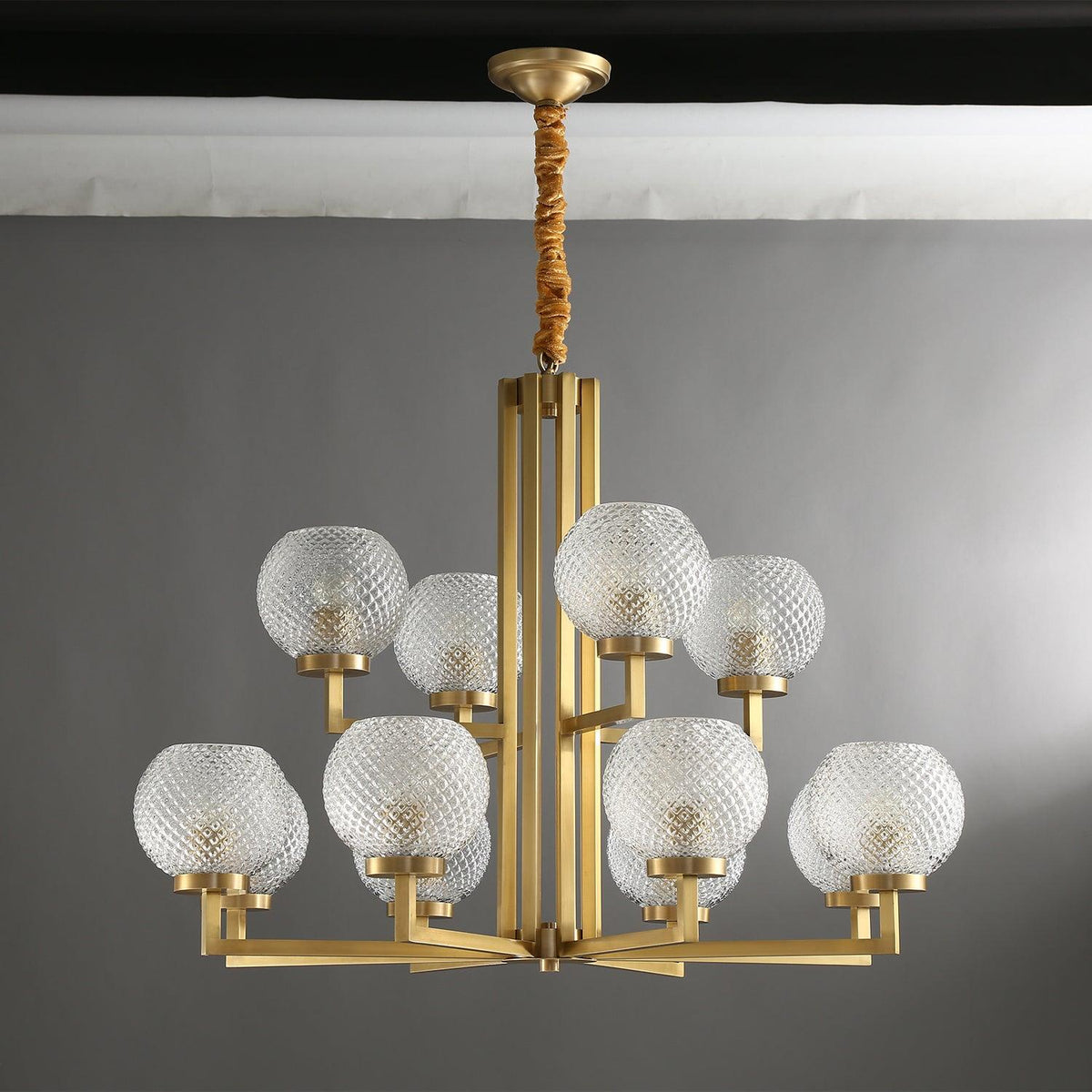Talenis Glass Chandelier-Moonnatur