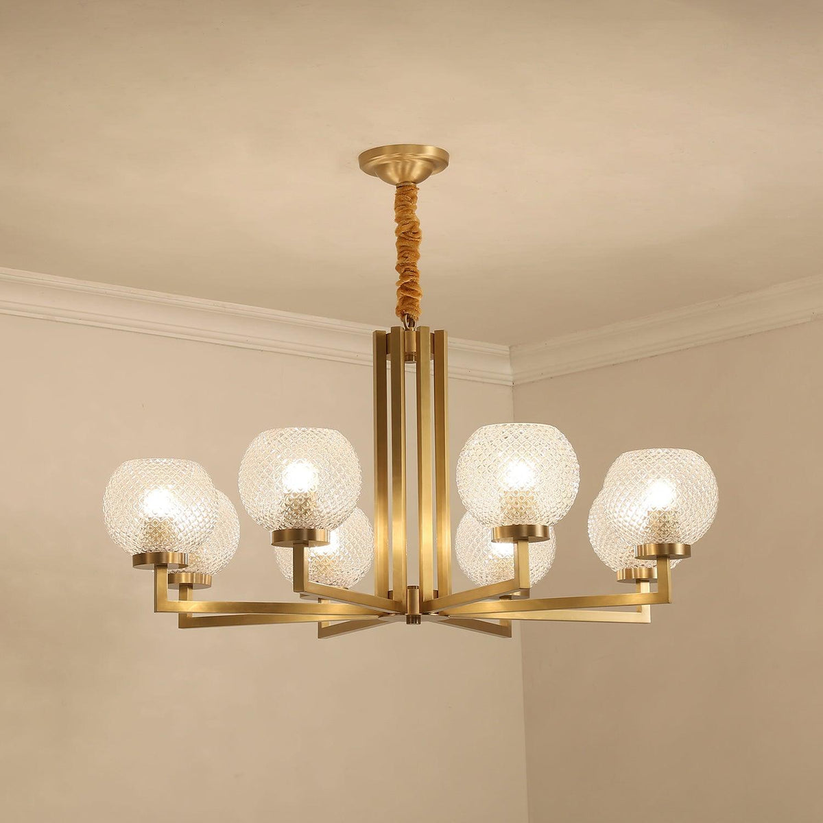 Talenis Glass Chandelier-Moonnatur