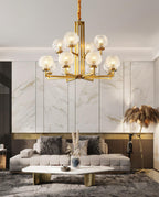 Talenis Glass Chandelier-Moonnatur