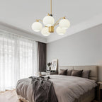 Lathenfern Brass Chandelier-Moonnatur