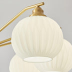 Lathenfern Brass Chandelier-Moonnatur