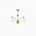 Lathenfern Brass Chandelier-Moonnatur