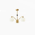 Lathenfern Brass Chandelier-Moonnatur