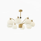 Lathenfern Brass Chandelier-Moonnatur