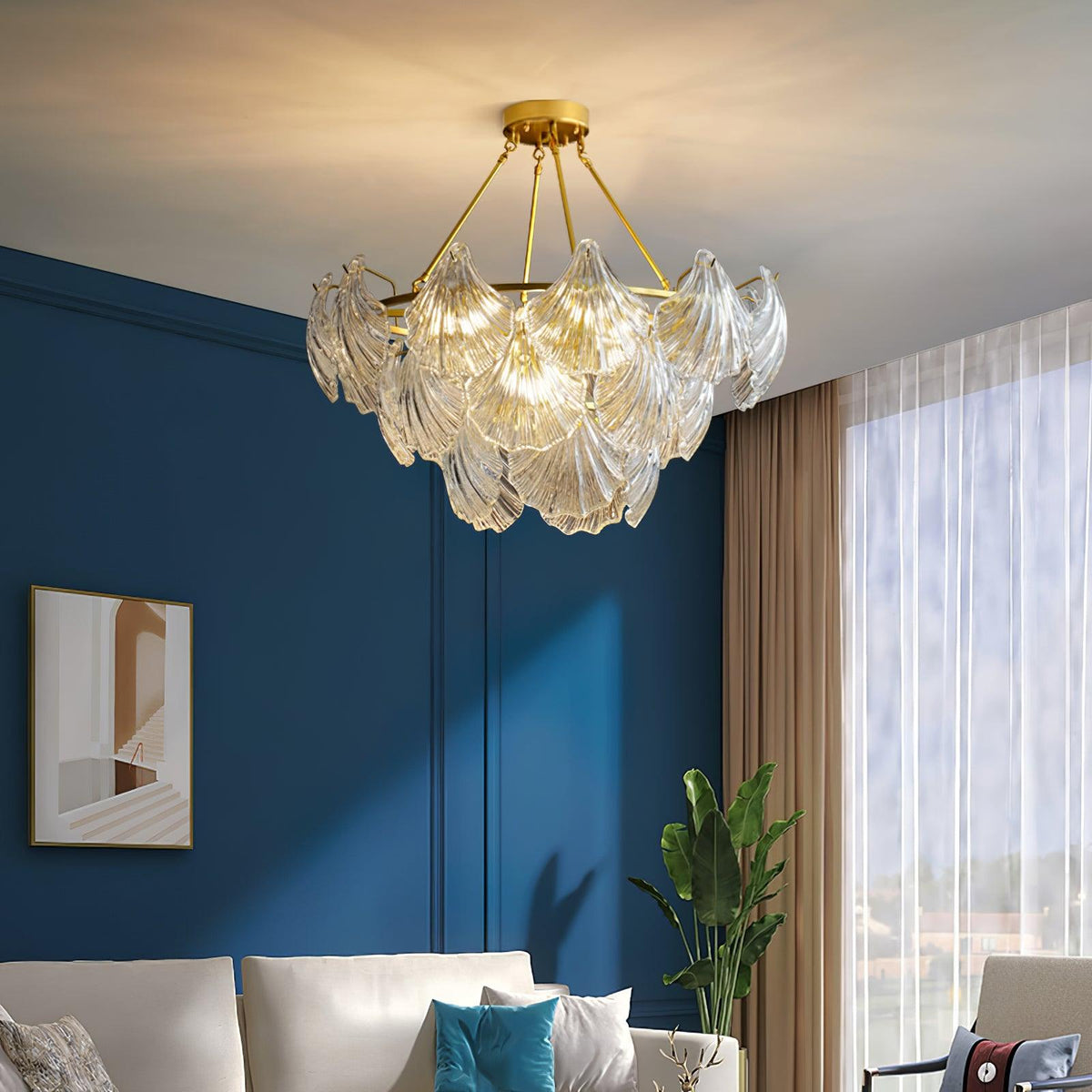 Ovelella Glass Ceiling Light-Moonnatur