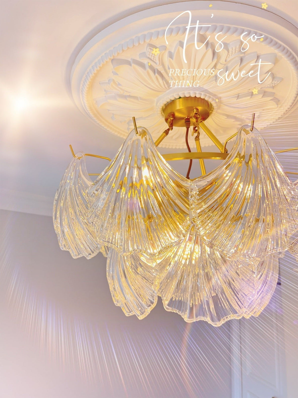 Ovelella Glass Ceiling Light-Moonnatur