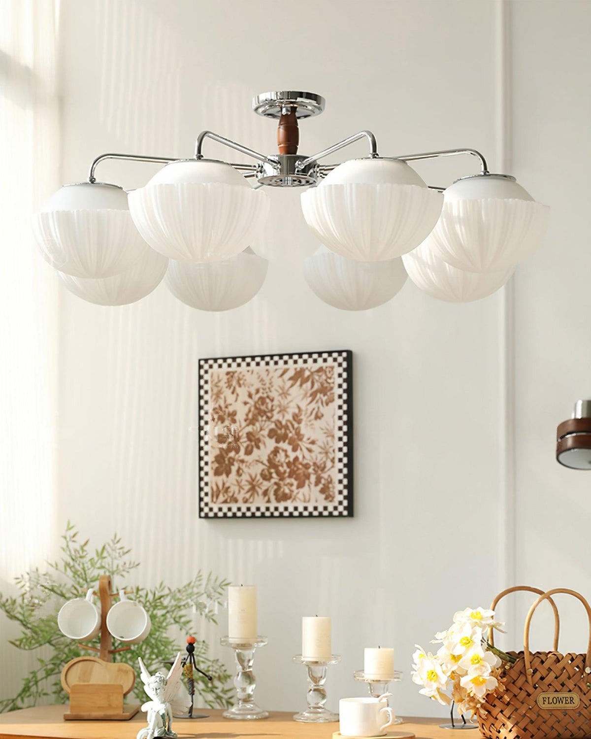 Kenrenwick Glass Chandelier-Moonnatur