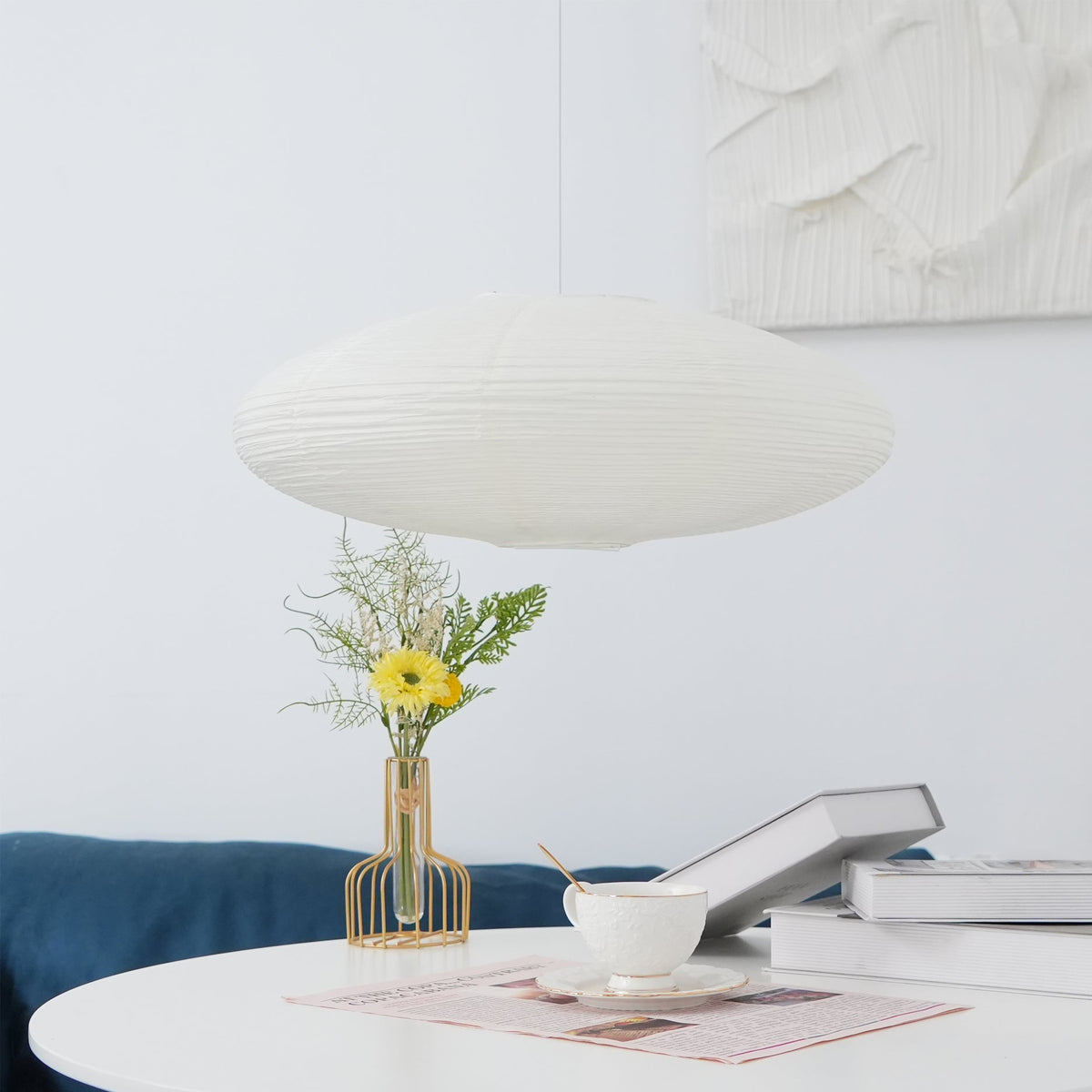 Tildenenna Mulberry Paper Pendant Light-Moonnatur