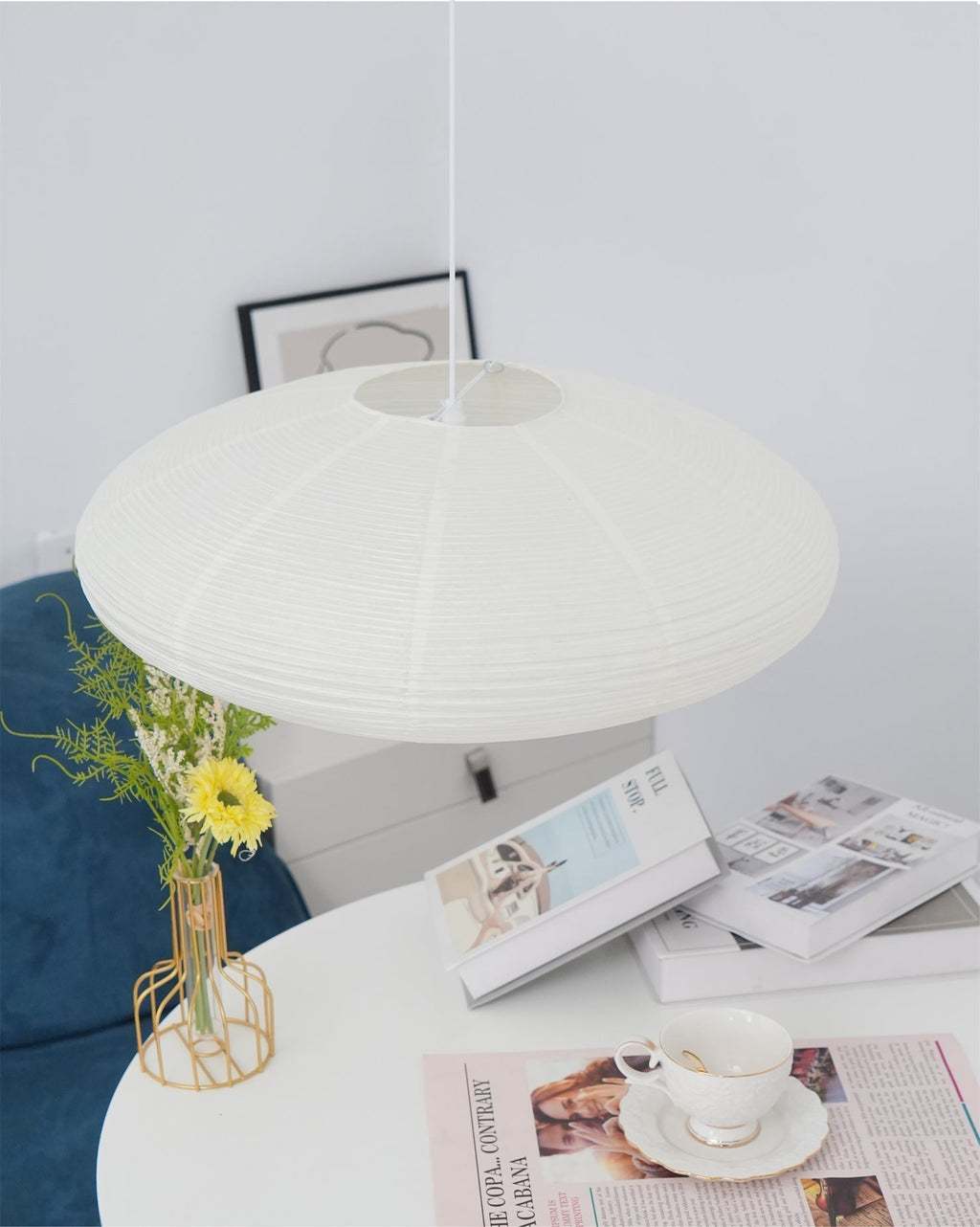 Lavenora Paper Pendant Light-Moonnatur