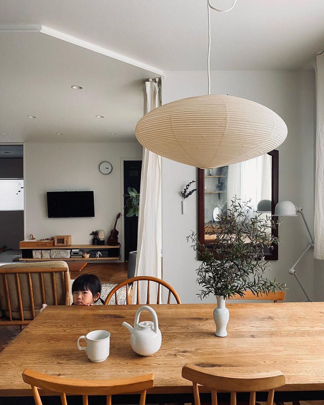 Lavenora Paper Pendant Light-Moonnatur