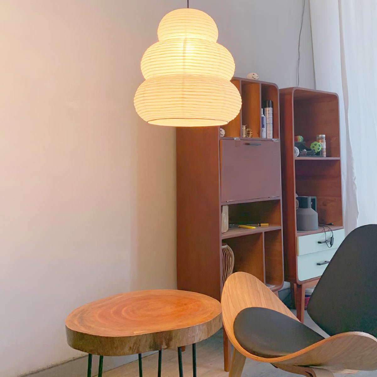 Bellawisp Paper Pendant Light-Moonnatur
