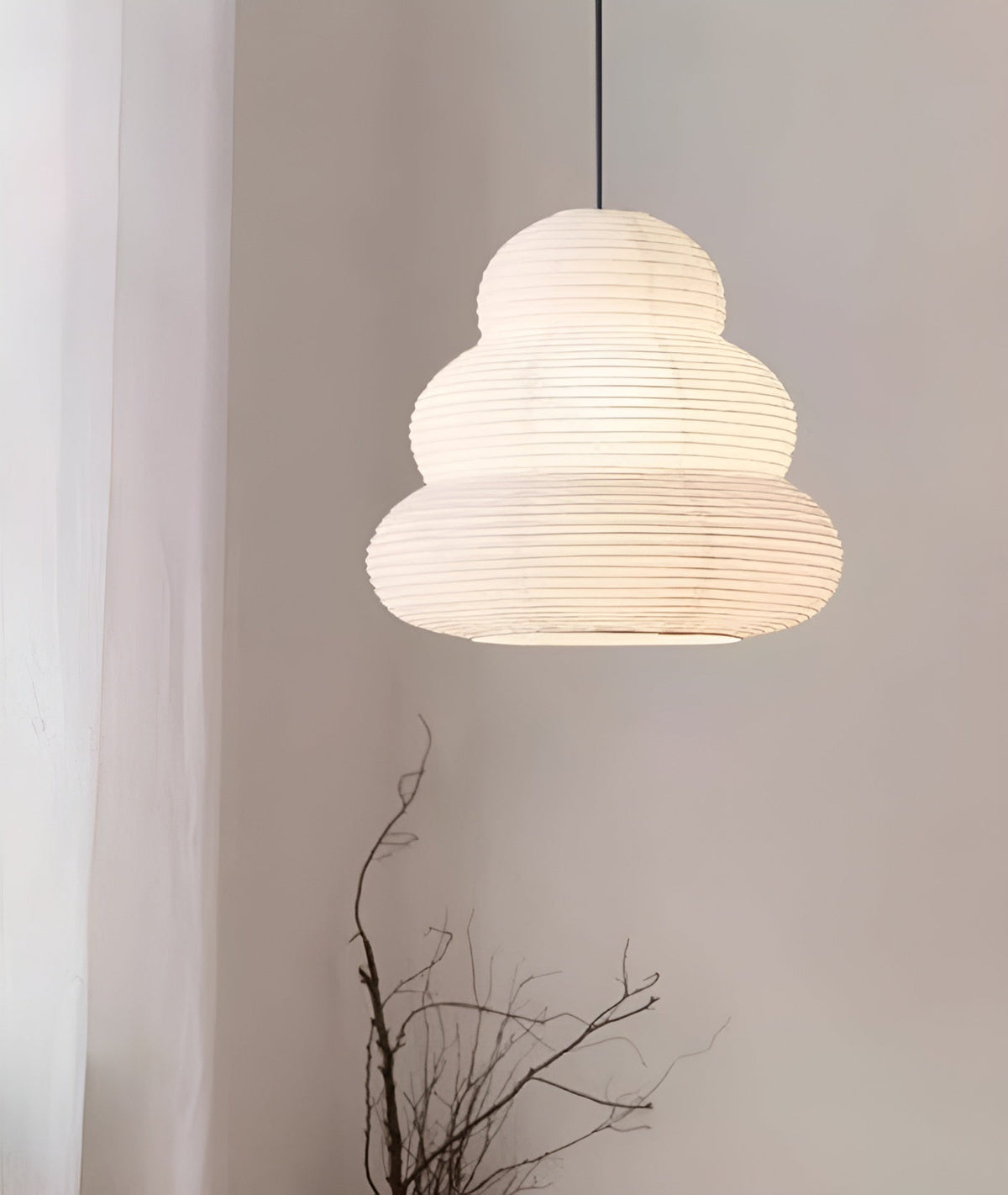 Bellawisp Paper Pendant Light-Moonnatur