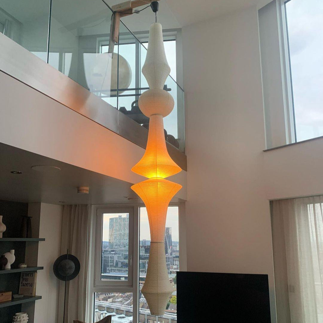 Denelmoss Mulberry Paper Pendant Light-Moonnatur