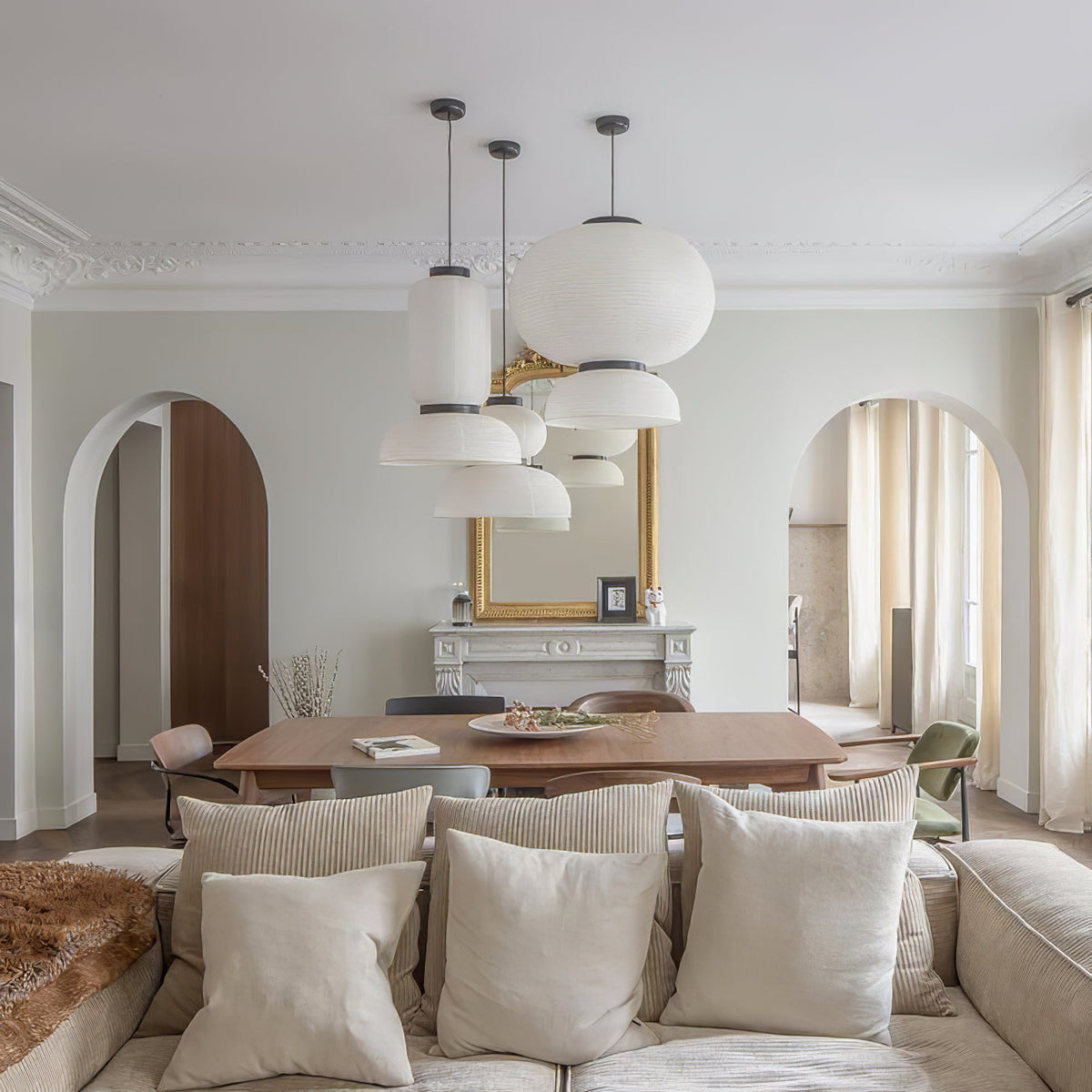 Kestelle Paper Pendant Light-Moonnatur
