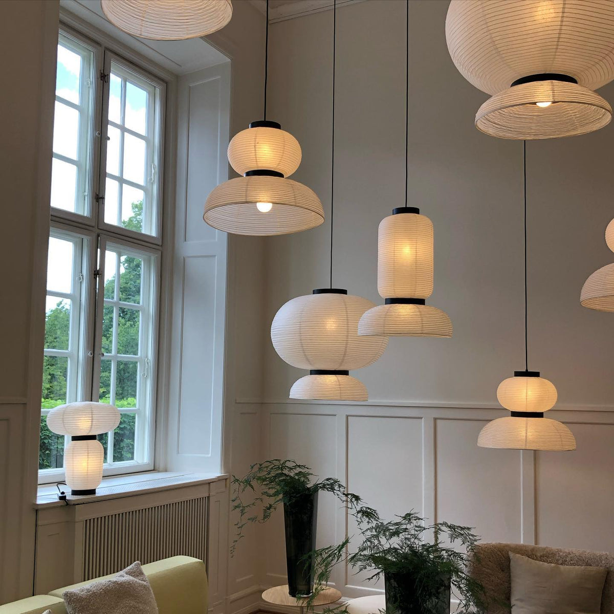 Kestelle Paper Pendant Light-Moonnatur