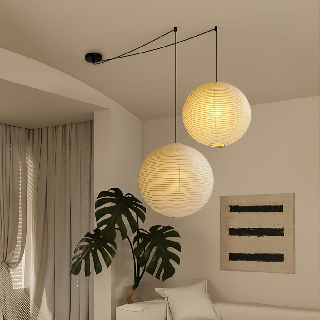 Tildenelle Paper Pendant Light-Moonnatur