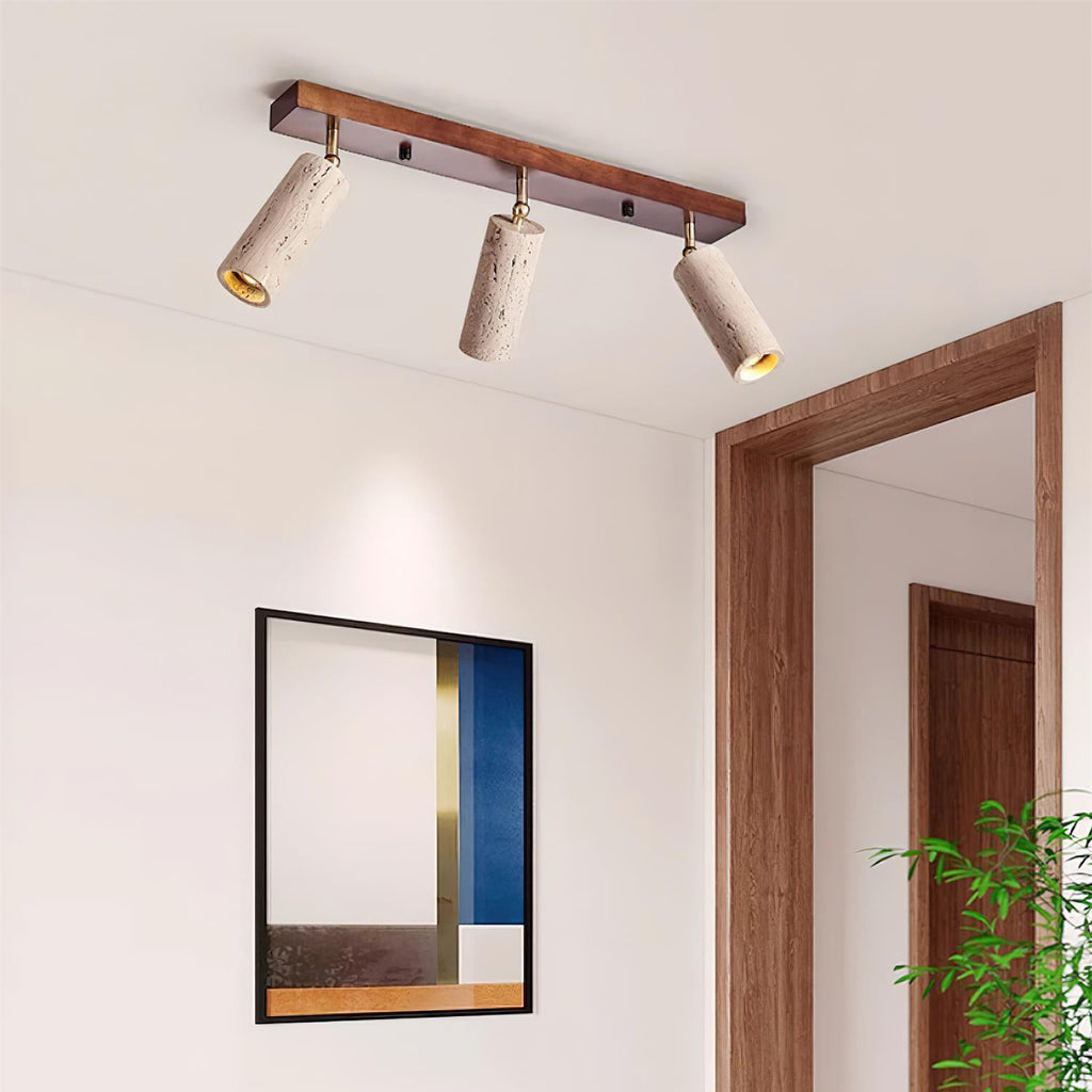 Finverenora Travertine Ceiling Light-Moonnatur