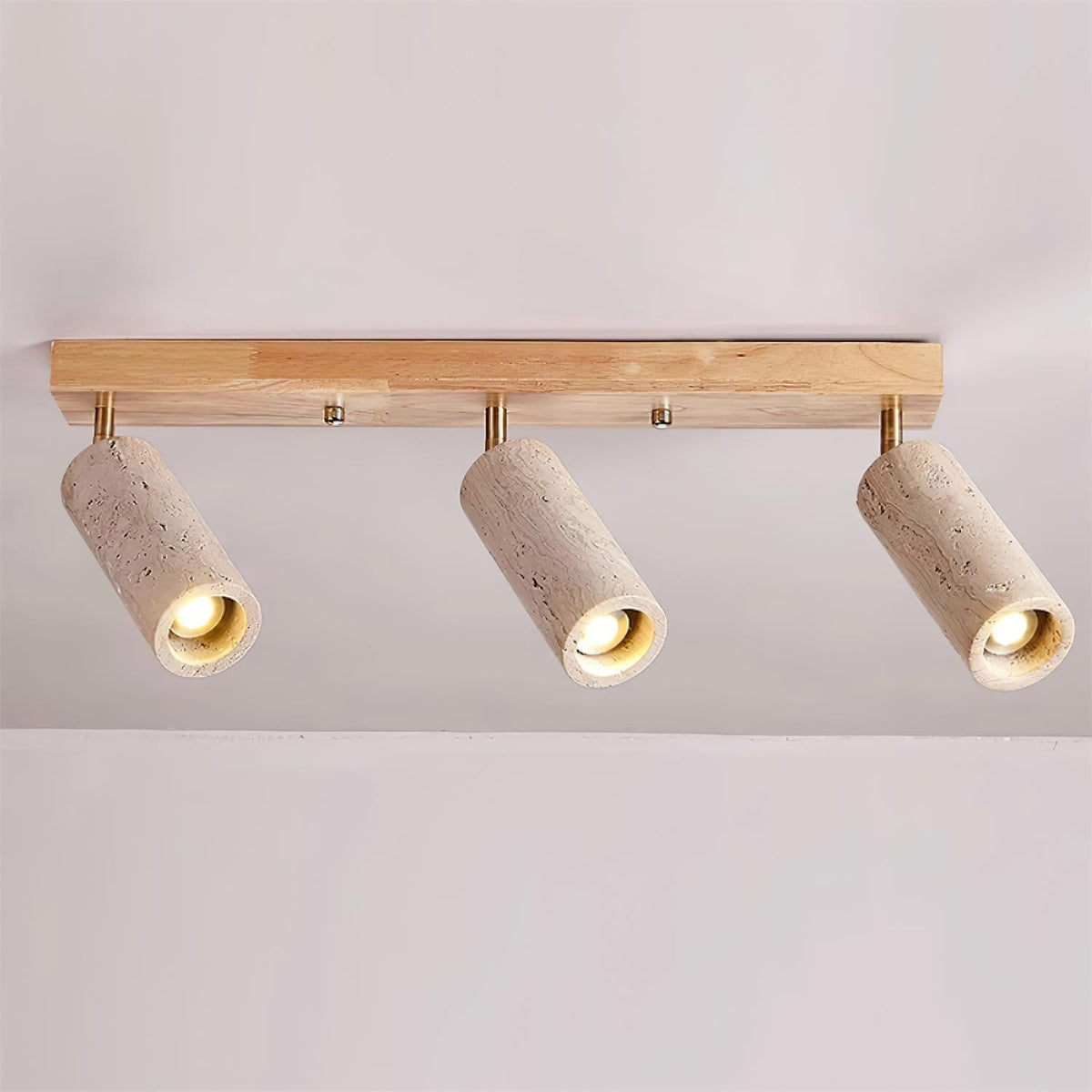 Finverenora Travertine Ceiling Light-Moonnatur