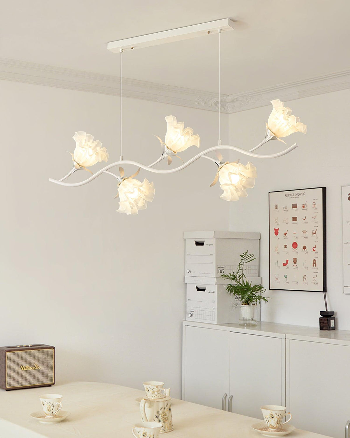 Nelynlyn Acrylic Chandelier-Moonnatur