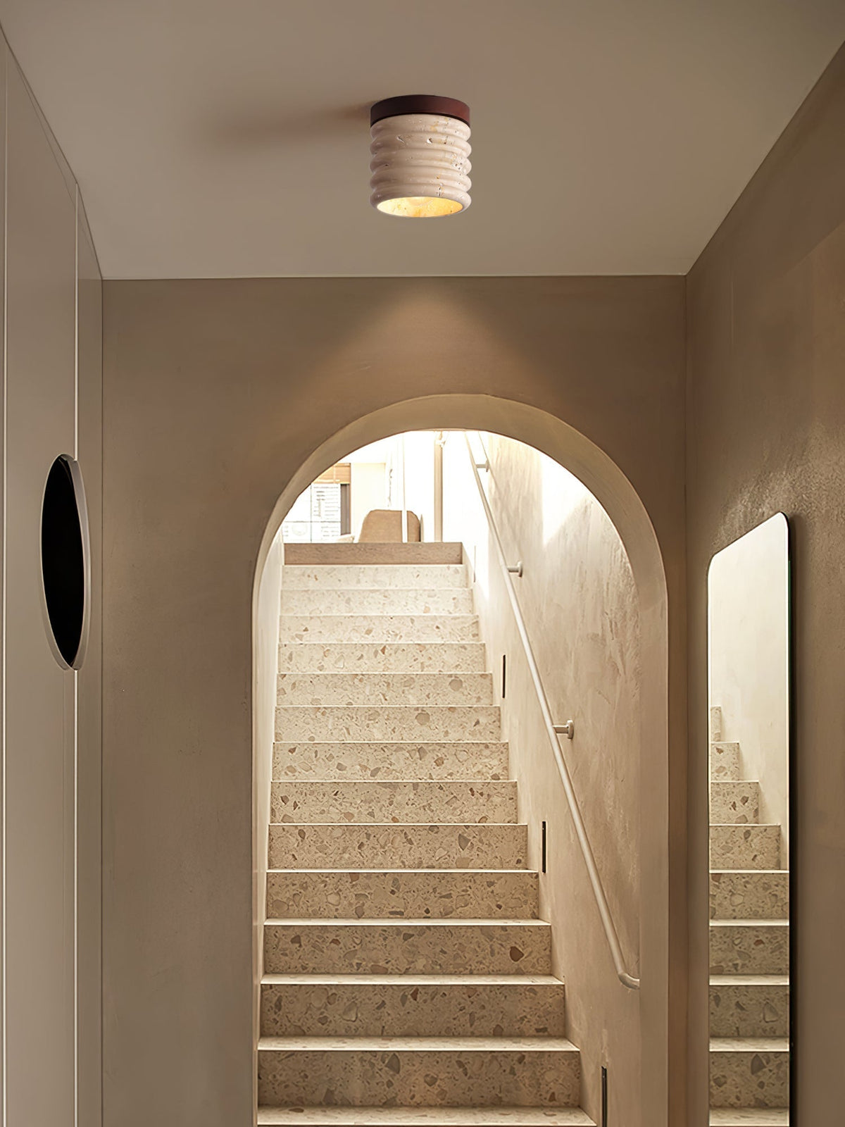 Haverelle Travertine Ceiling Light-Moonnatur
