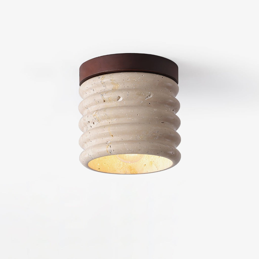 Haverelle Travertine Ceiling Light-Moonnatur