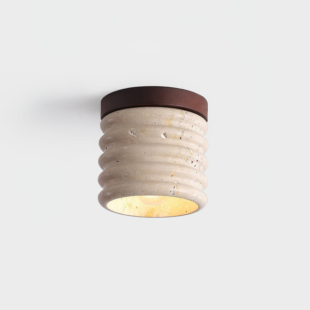 Haverelle Travertine Ceiling Light-Moonnatur
