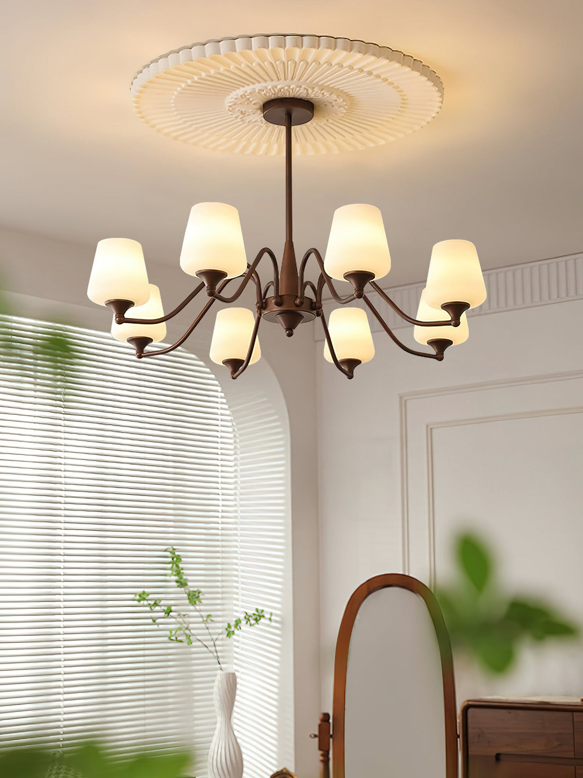 Larkune Glass Chandelier-Moonnatur