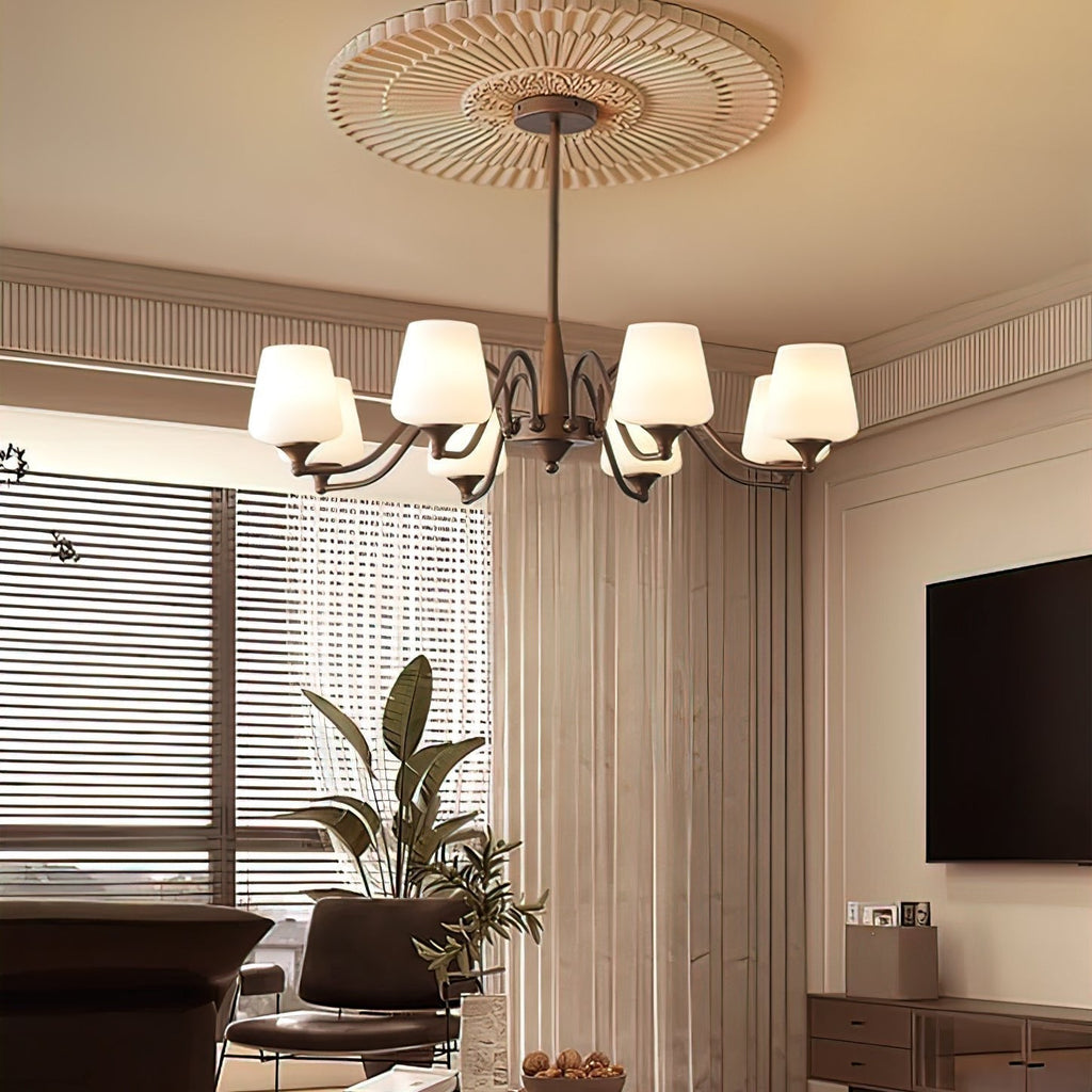 Larkune Glass Chandelier-Moonnatur