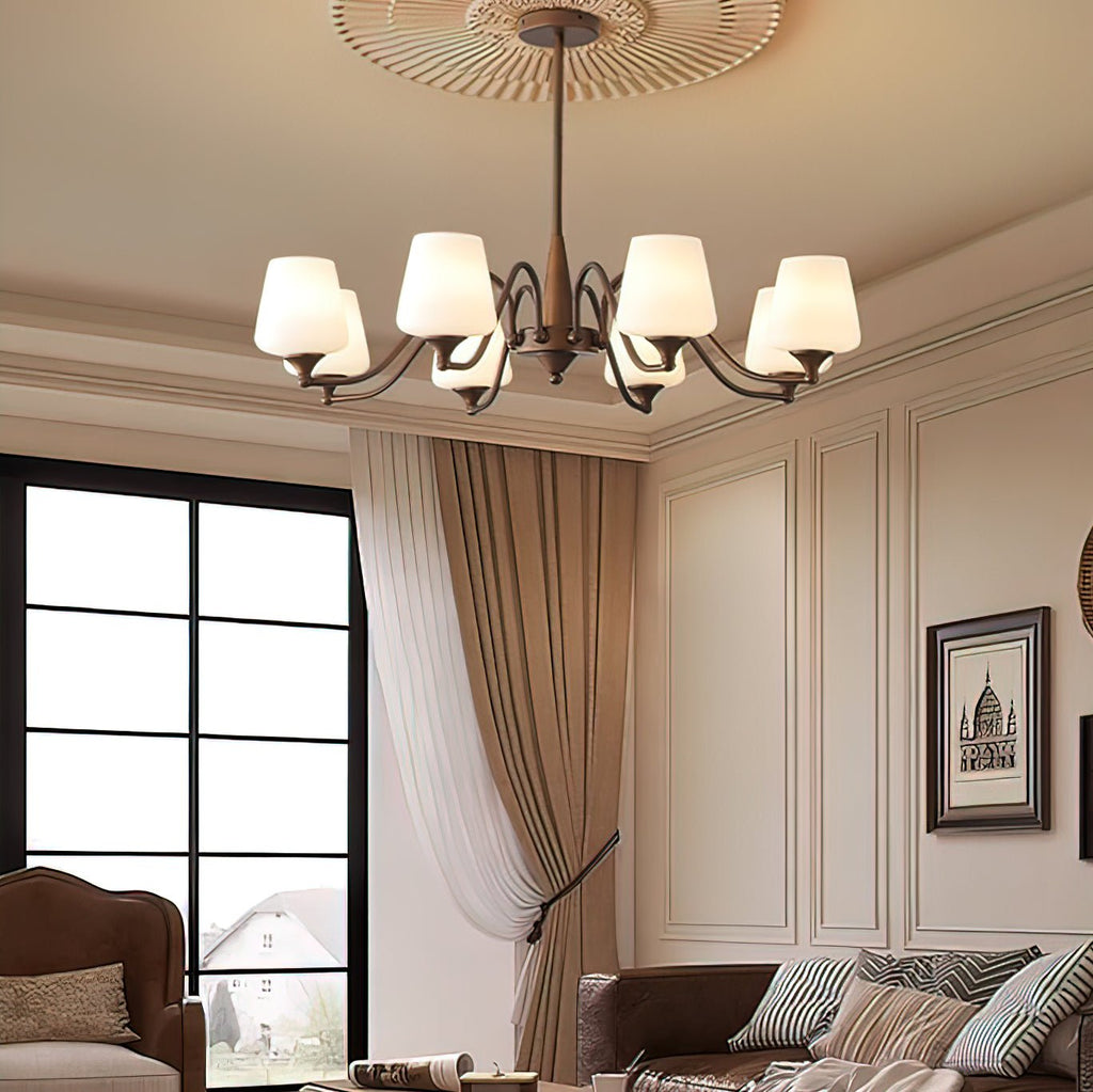 Larkune Glass Chandelier-Moonnatur