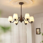 Larkune Glass Chandelier-Moonnatur