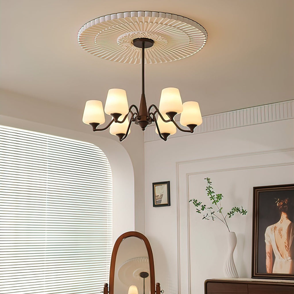 Larkune Glass Chandelier-Moonnatur
