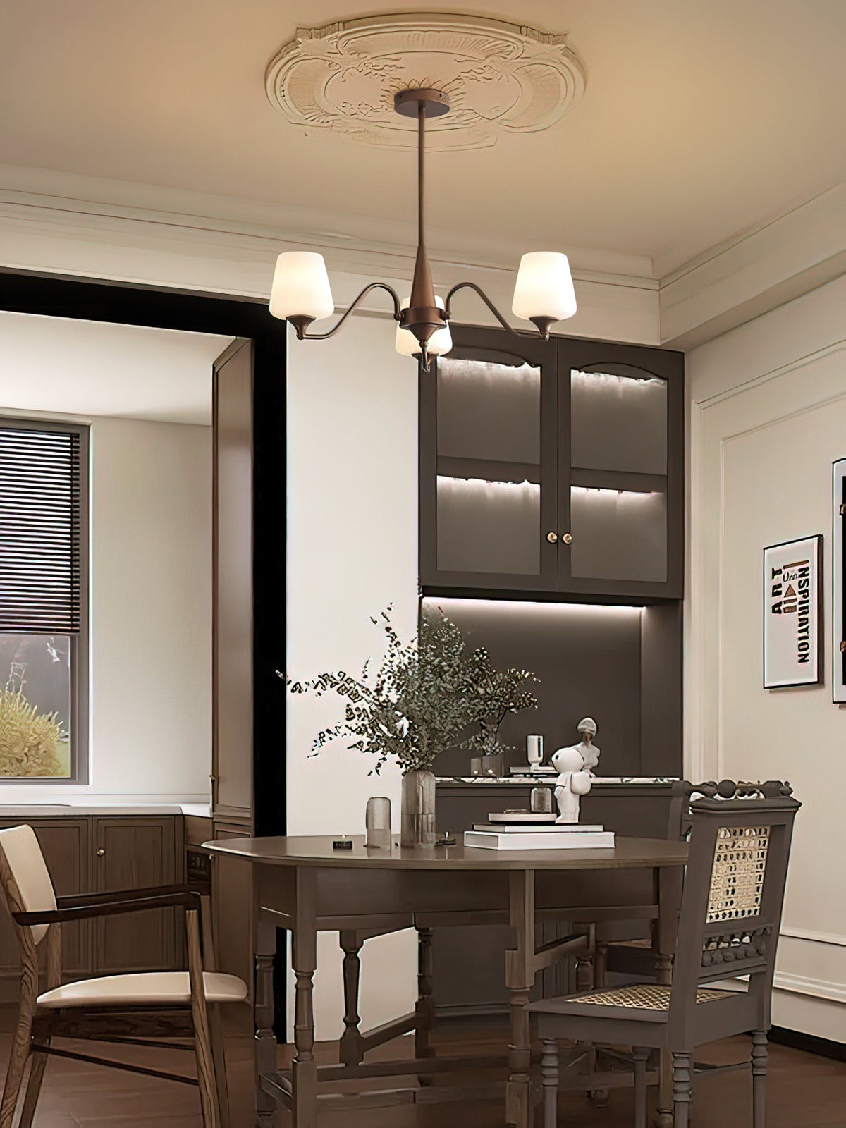 Larkune Glass Chandelier-Moonnatur