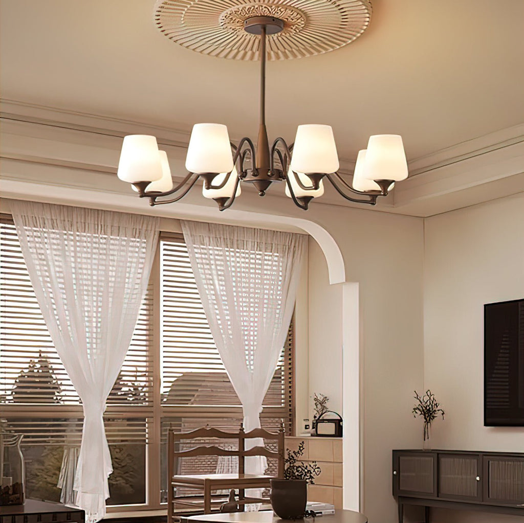 Larkune Glass Chandelier-Moonnatur