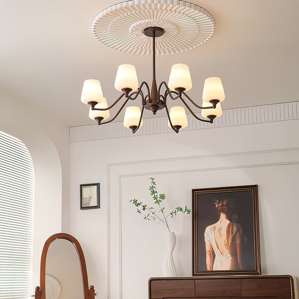 Larkune Glass Chandelier-Moonnatur