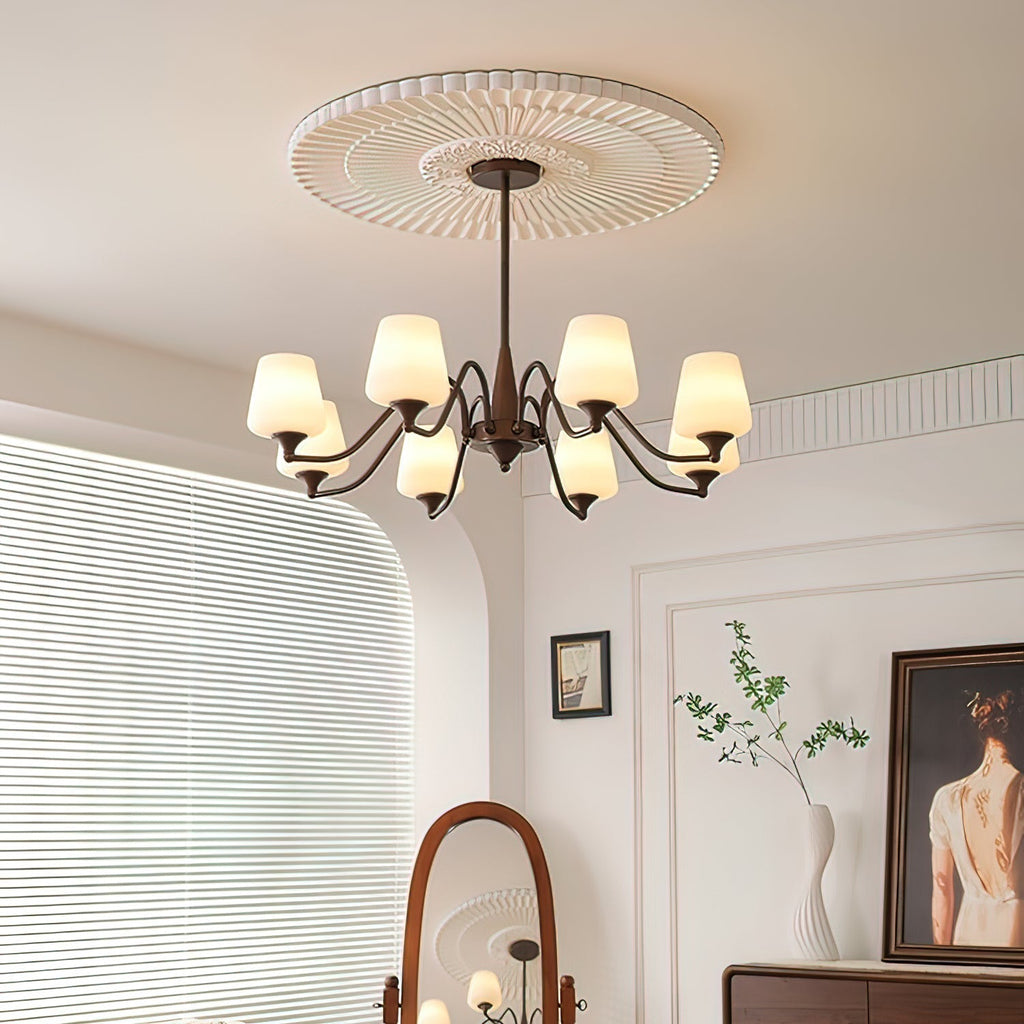 Larkune Glass Chandelier-Moonnatur