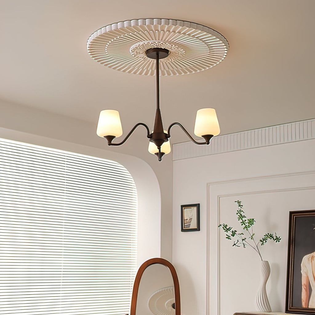 Larkune Glass Chandelier-Moonnatur