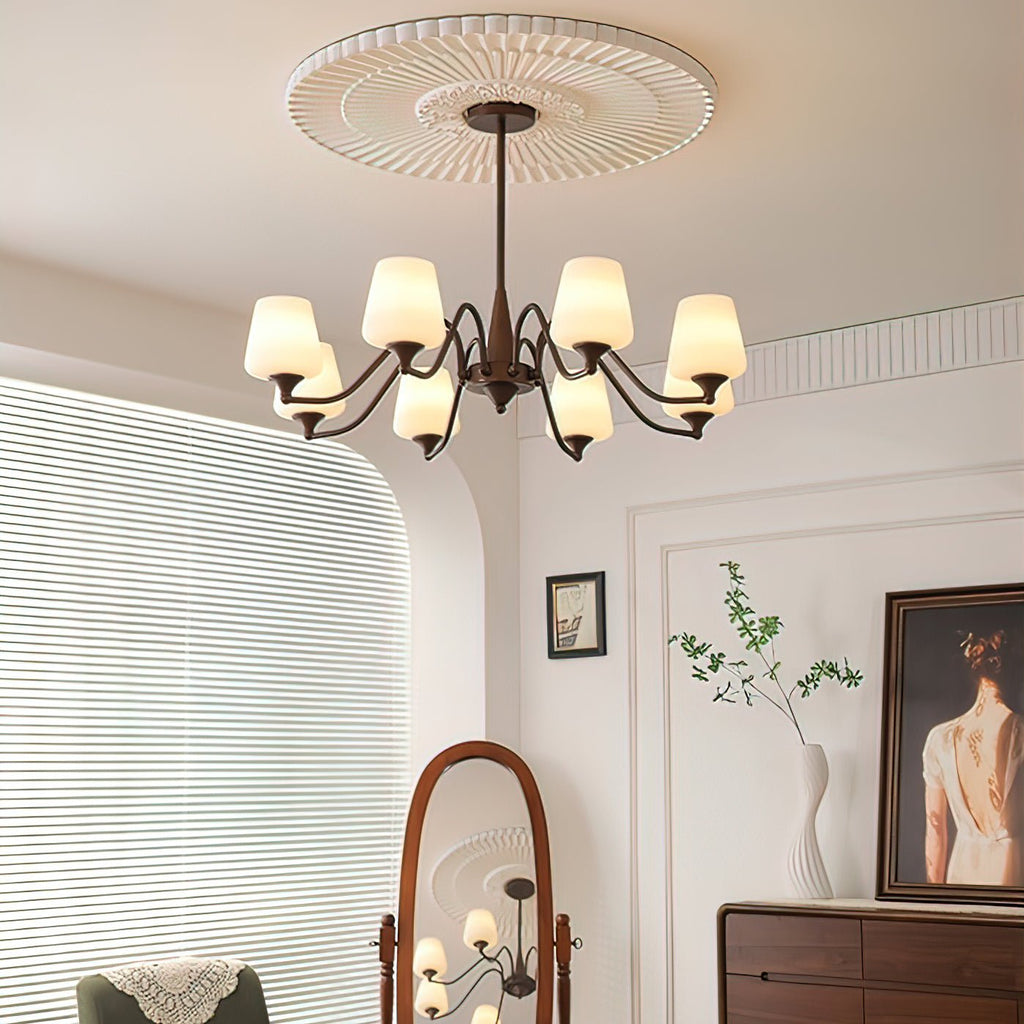 Larkune Glass Chandelier-Moonnatur