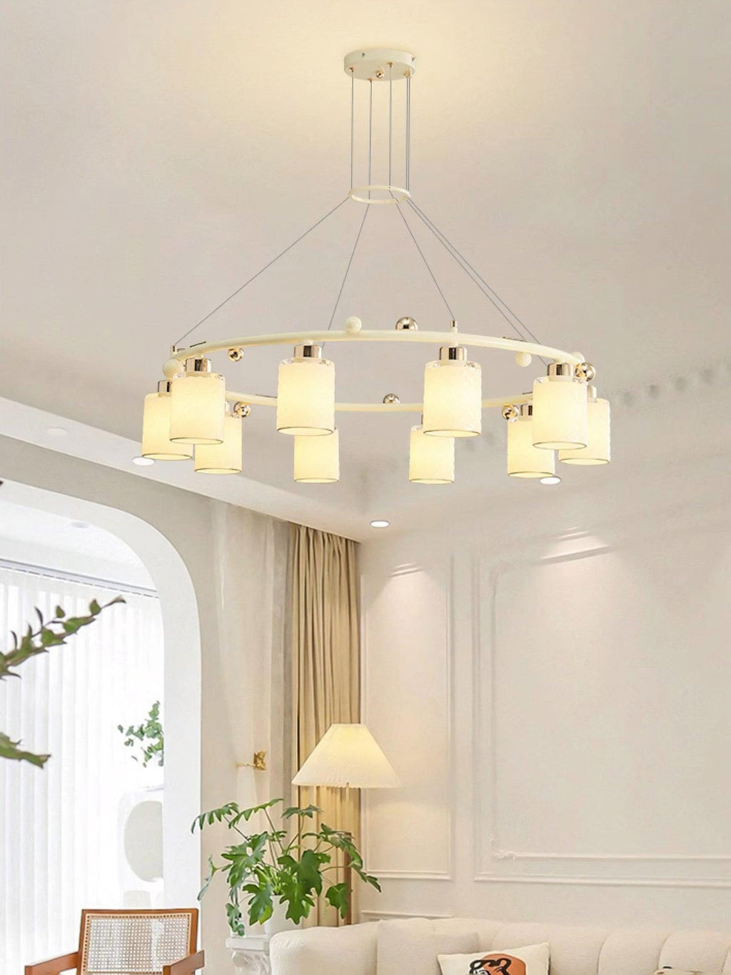 Larenfield Glass Chandelier-Moonnatur