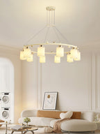 Larenfield Glass Chandelier-Moonnatur