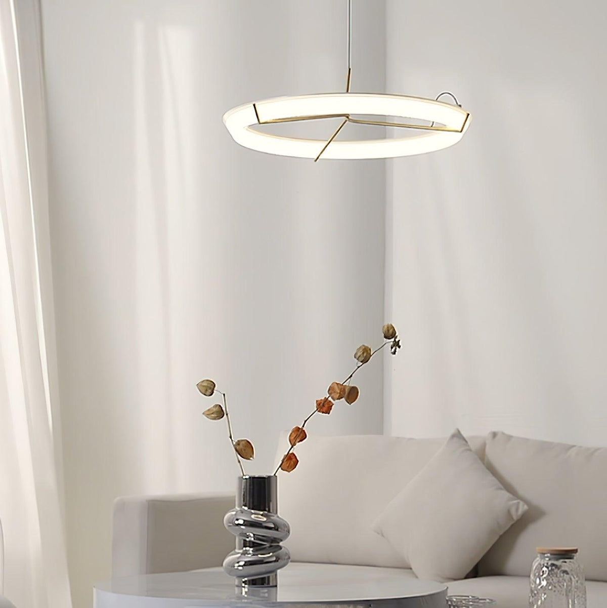 Lorrendale Stainless Steel Chandelier-Moonnatur