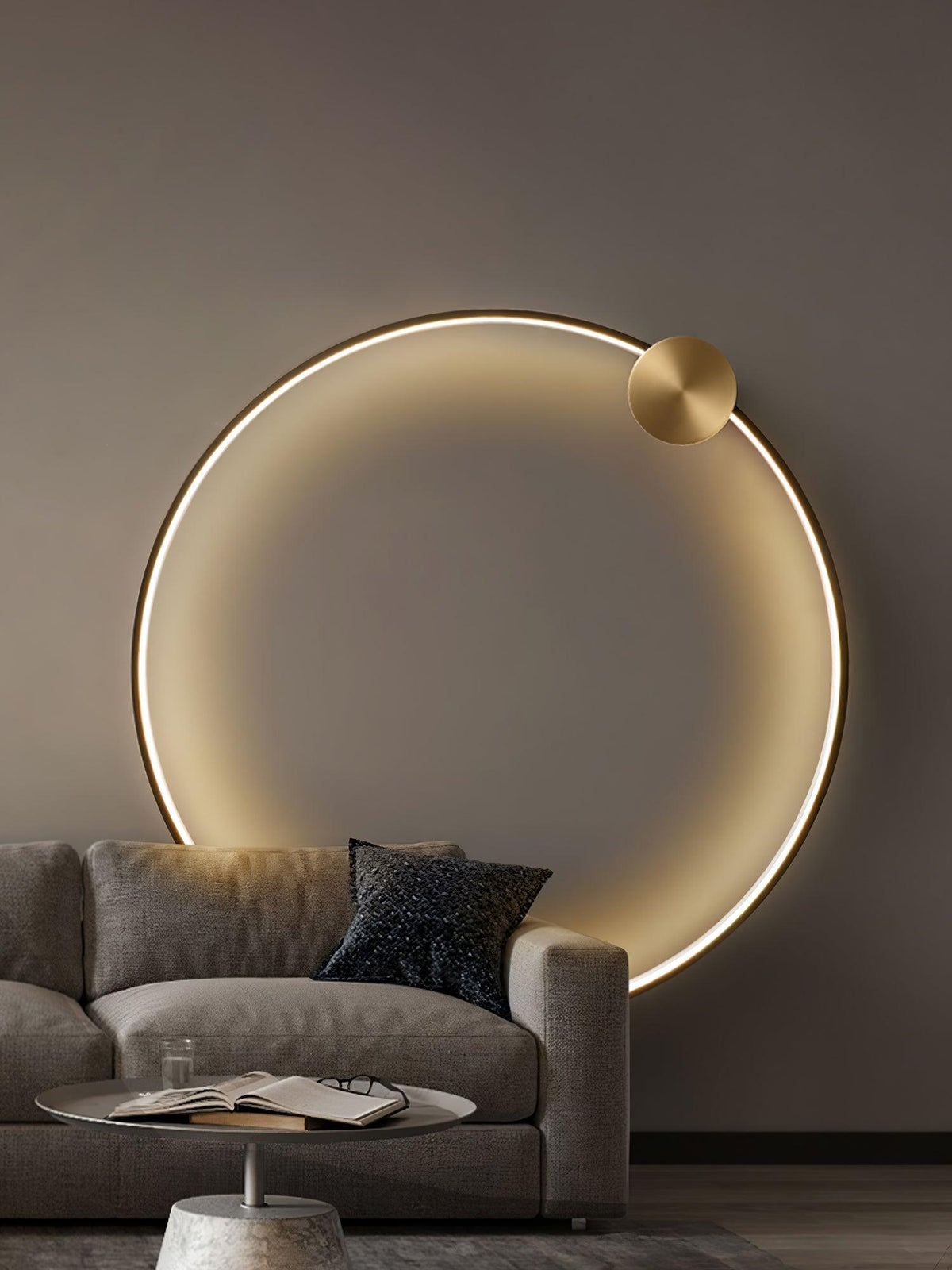 Valenelle Brass Wall Light-Moonnatur