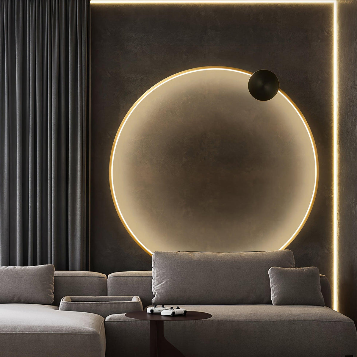 Valenelle Brass Wall Light-Moonnatur