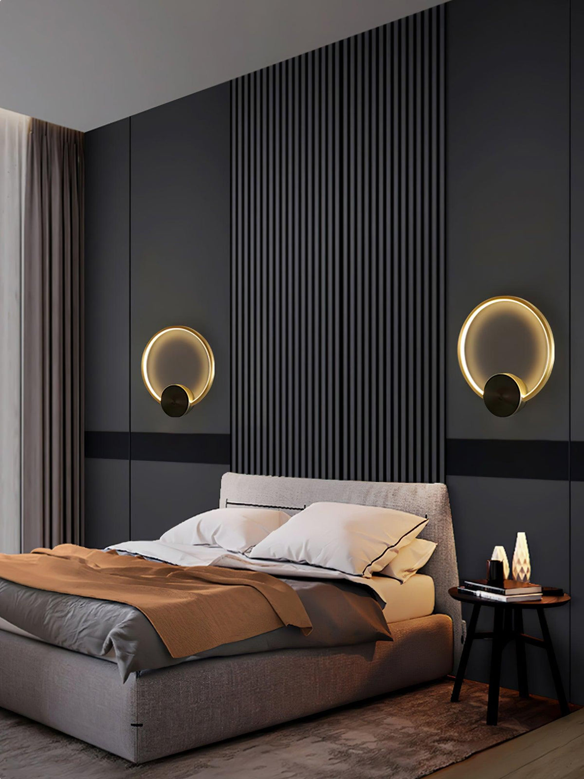 Valenelle Brass Wall Light-Moonnatur