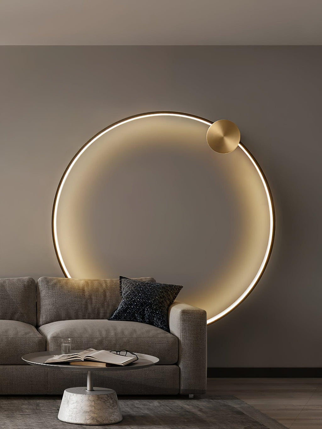 Valenelle Brass Wall Light-Moonnatur