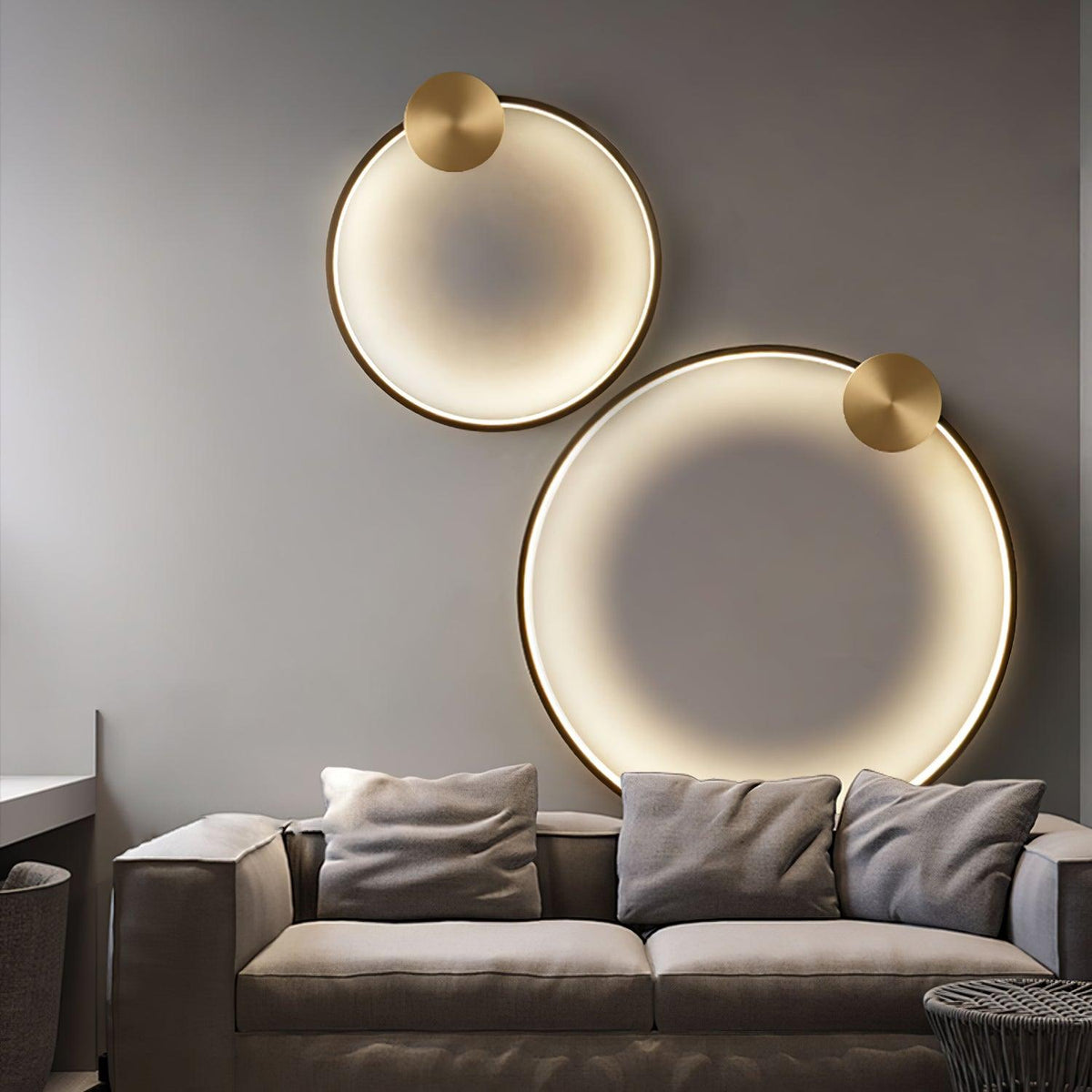 Valenelle Brass Wall Light-Moonnatur