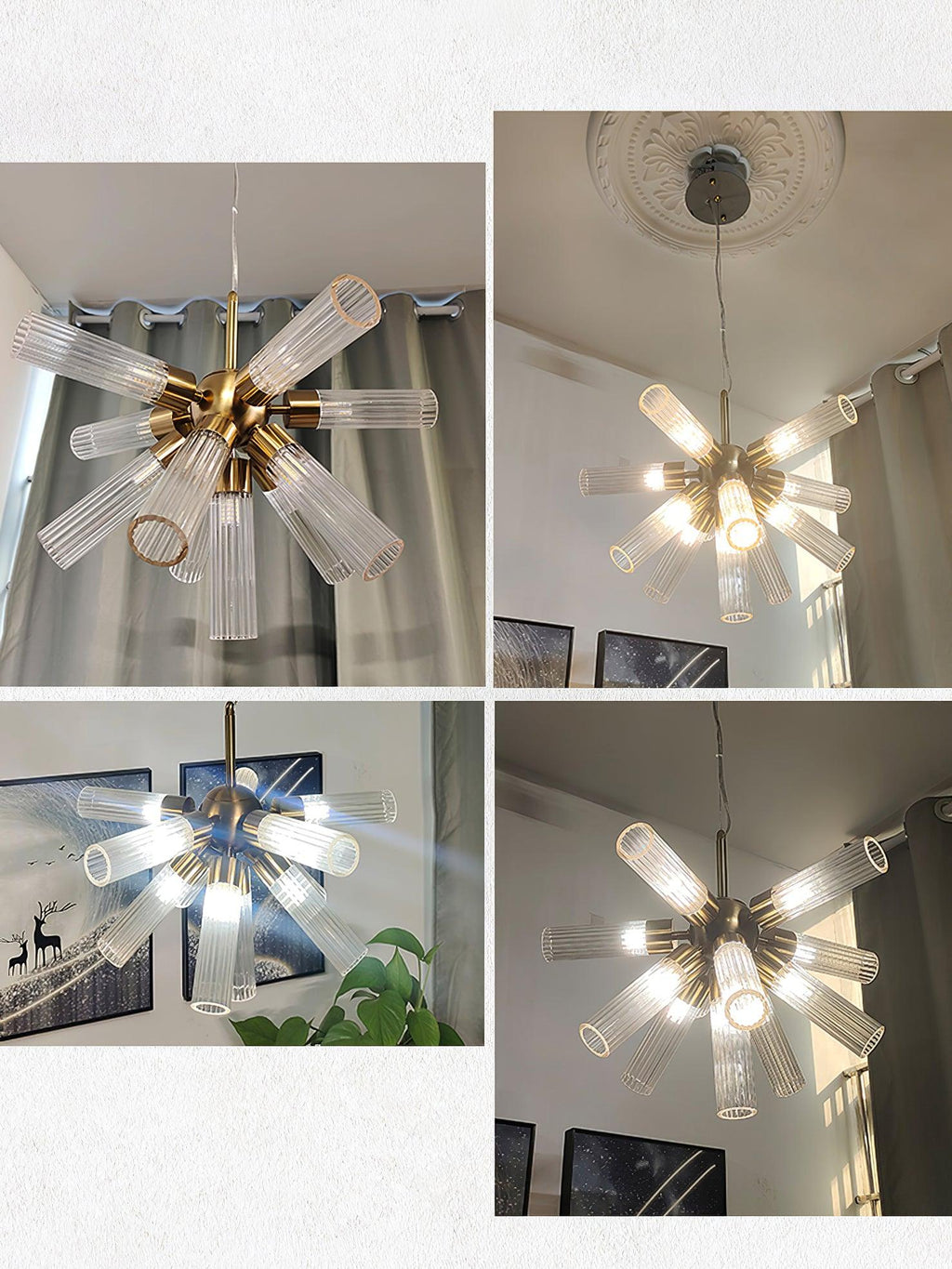 Fennlyn Acrylic Chandelier-Moonnatur