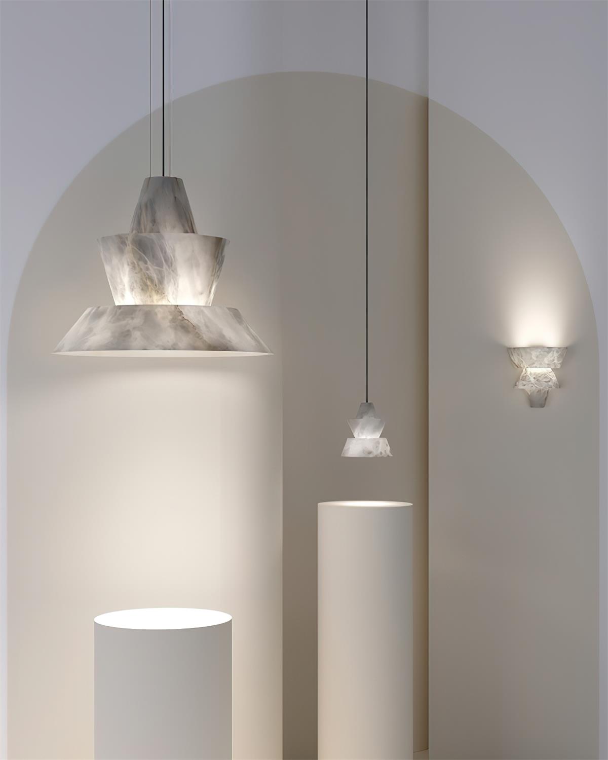 Larenelia Alabaster Pendant Light-Moonnatur