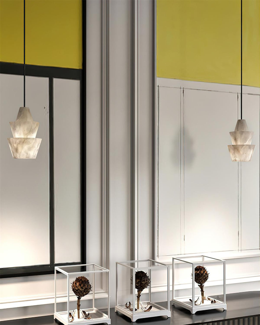 Larenelia Alabaster Pendant Light-Moonnatur