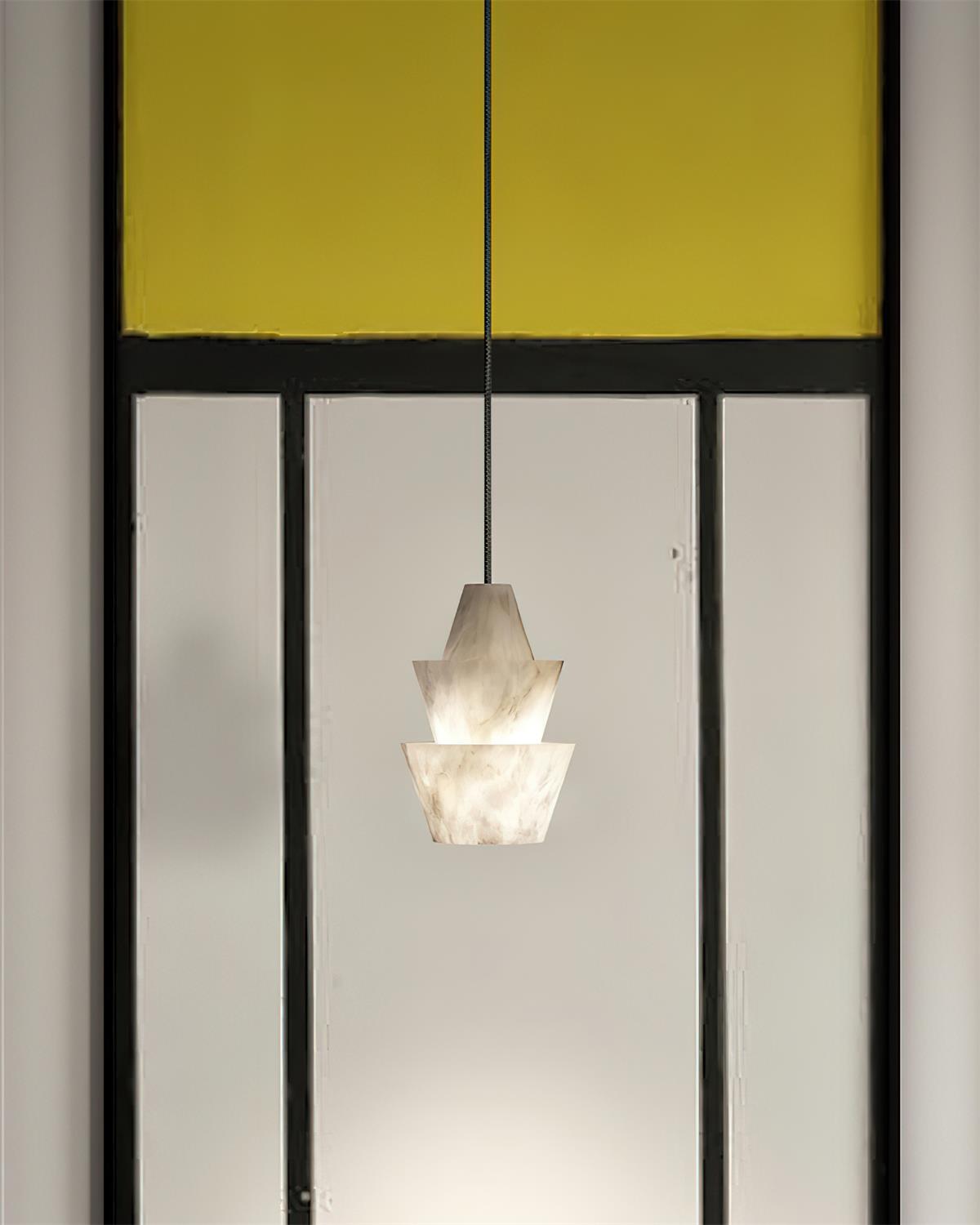 Larenelia Alabaster Pendant Light-Moonnatur